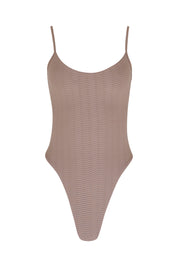 High Cut One Piece Swimsuit - Natural Wave