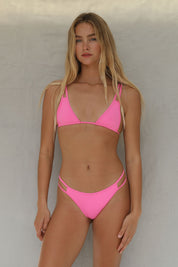 Double Strap Bikini Bottom - Guava