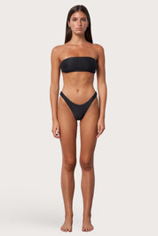 Slide Bandeau Bikini Top - Moonless Night Wave