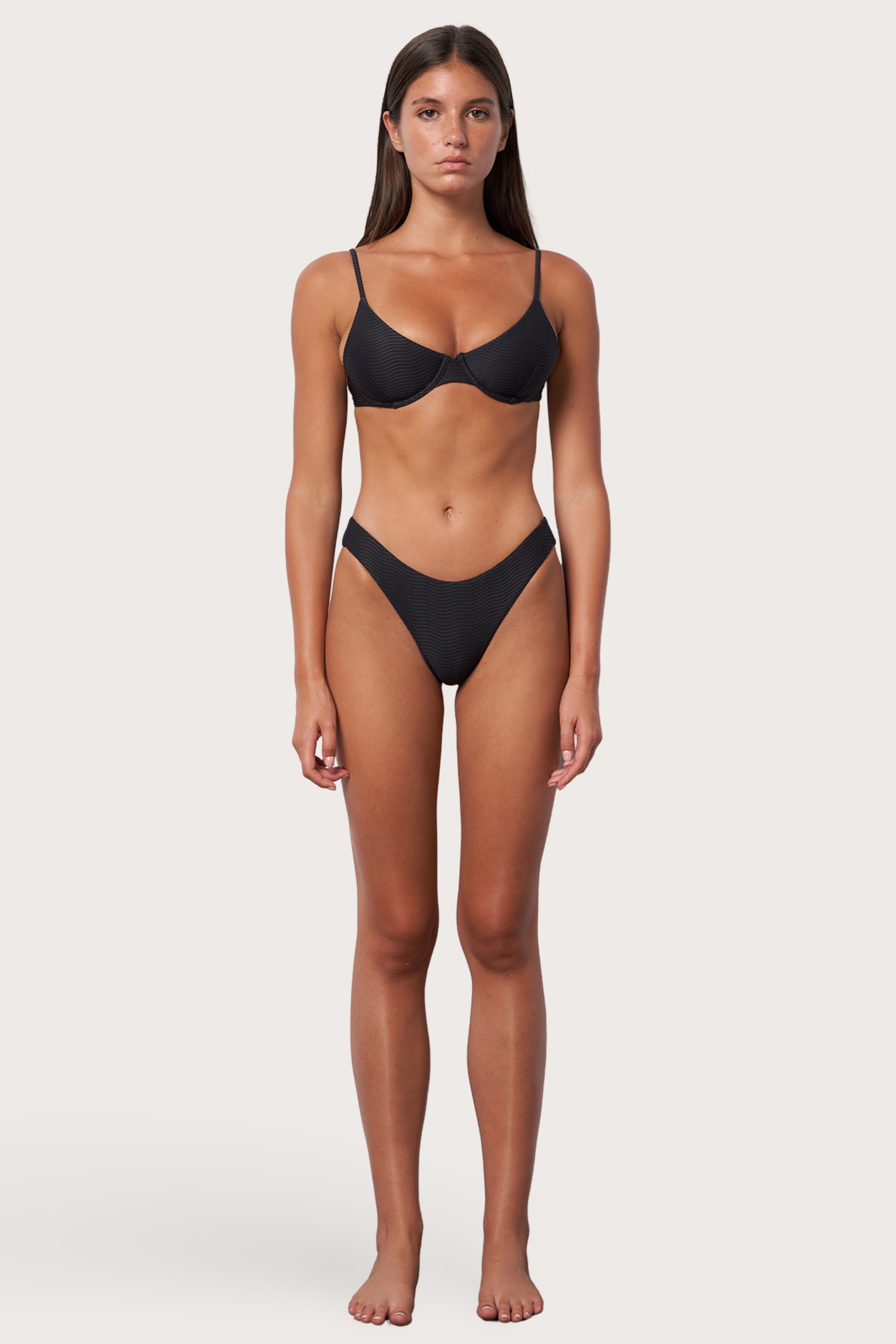 Classic Coverage Bikini Bottom - Moonless Night Wave