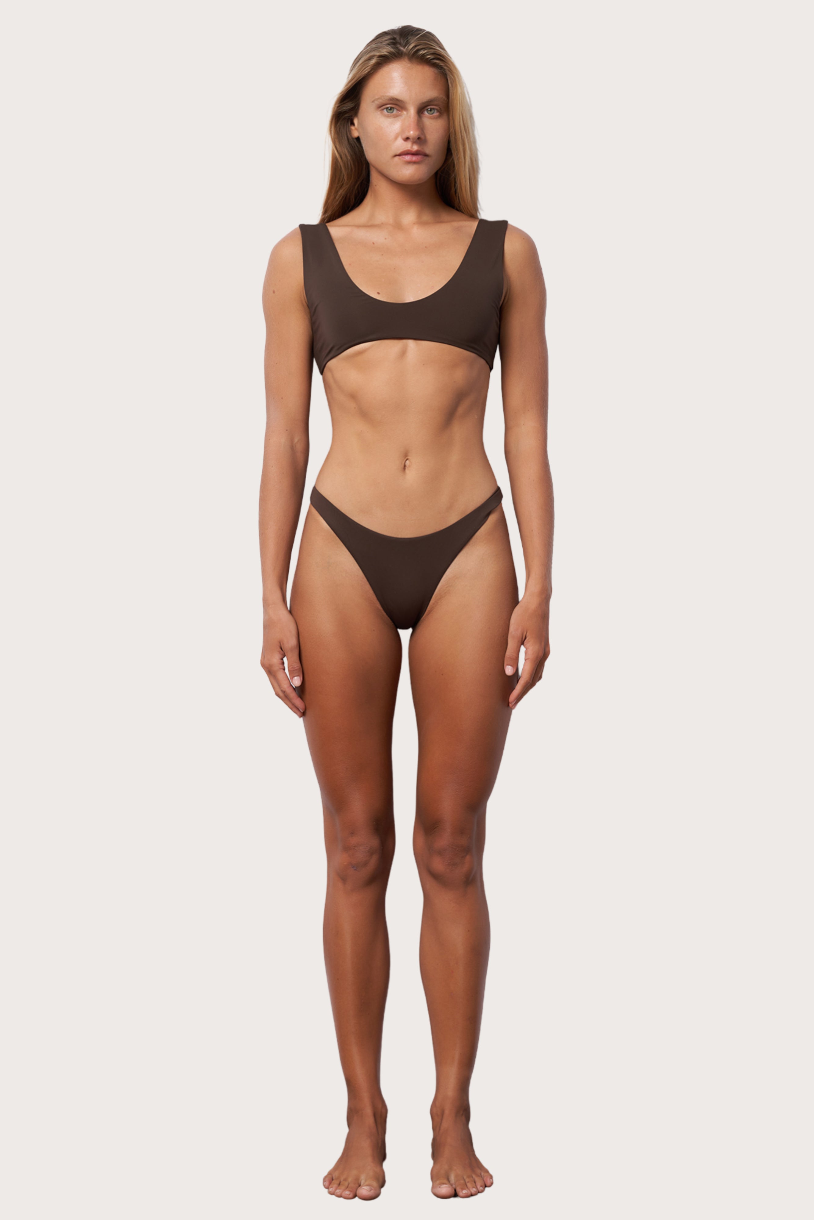 High Hip Bikini Bottom - Espresso